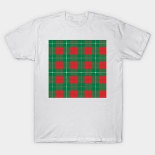 Christmas red and green plaid pattern T-Shirt